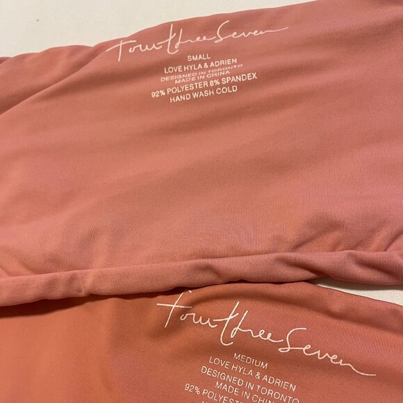 437 THE AUBREY BIKINI TOP / PINK (SM) - Picture 3 of 5